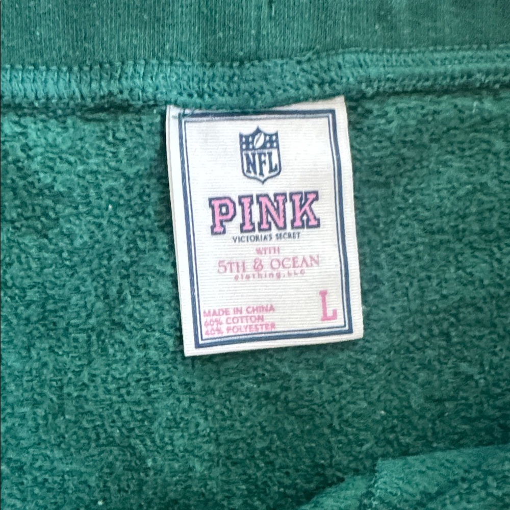 Pink New York Jets huddle up drawstring wide leg sweatpants -SZ L
D2 - Picture 2 of 3